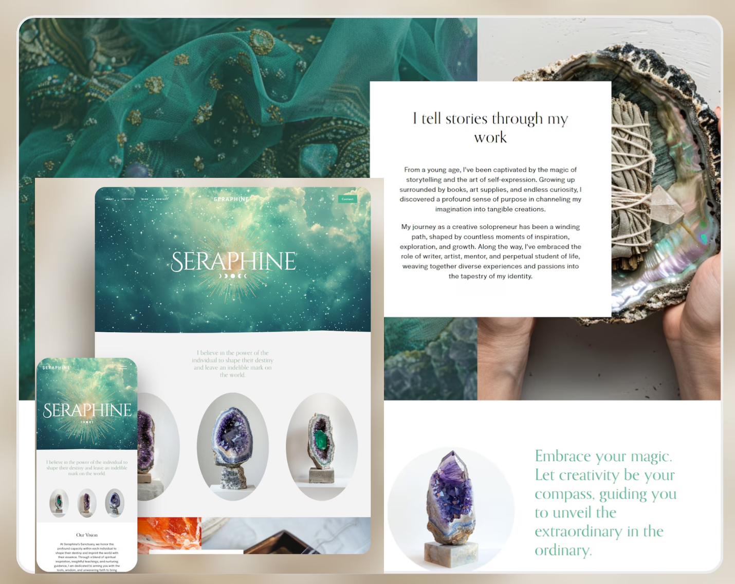 Seraphine spiritual brand preview
